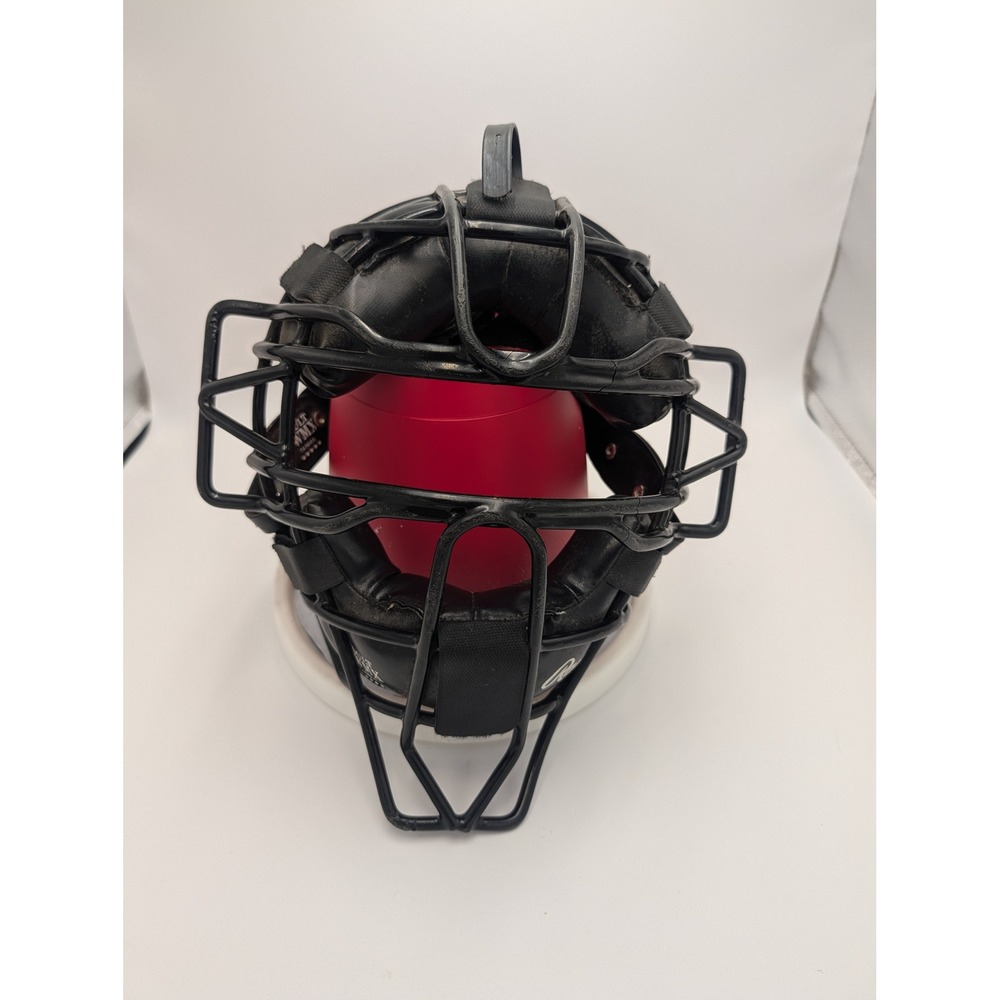 Wilson Adult WMX Baseball Catchers Mask Black Umpire Face Guard Rawlings Strap